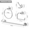 4-Piece Bathroom Hardware Set – Toilet Paper Holder, Towel Rack, Rope Hook & Accessories – Rust-Resistant Matte Sliver Bathroom Organizer